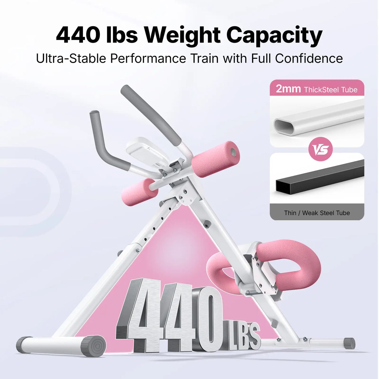 Summer Body Ready! 10-Level Adjustable Ab Trainer Foldable Home Gym Equipment