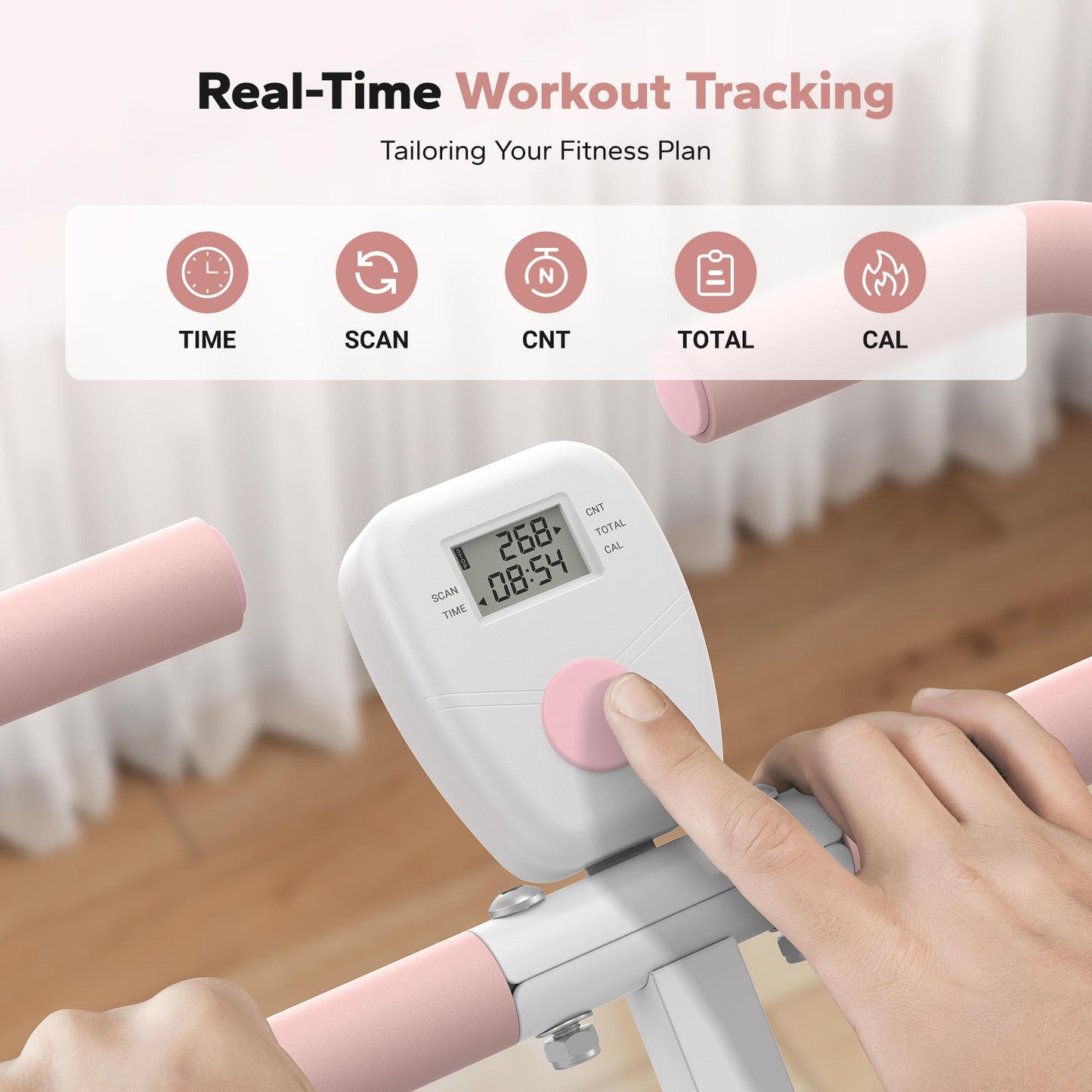 Summer Hip & Leg Shaping｜2-in-1 Squat Rowing Machine 350LBS Adjustable Resistance with LCD Monitor
